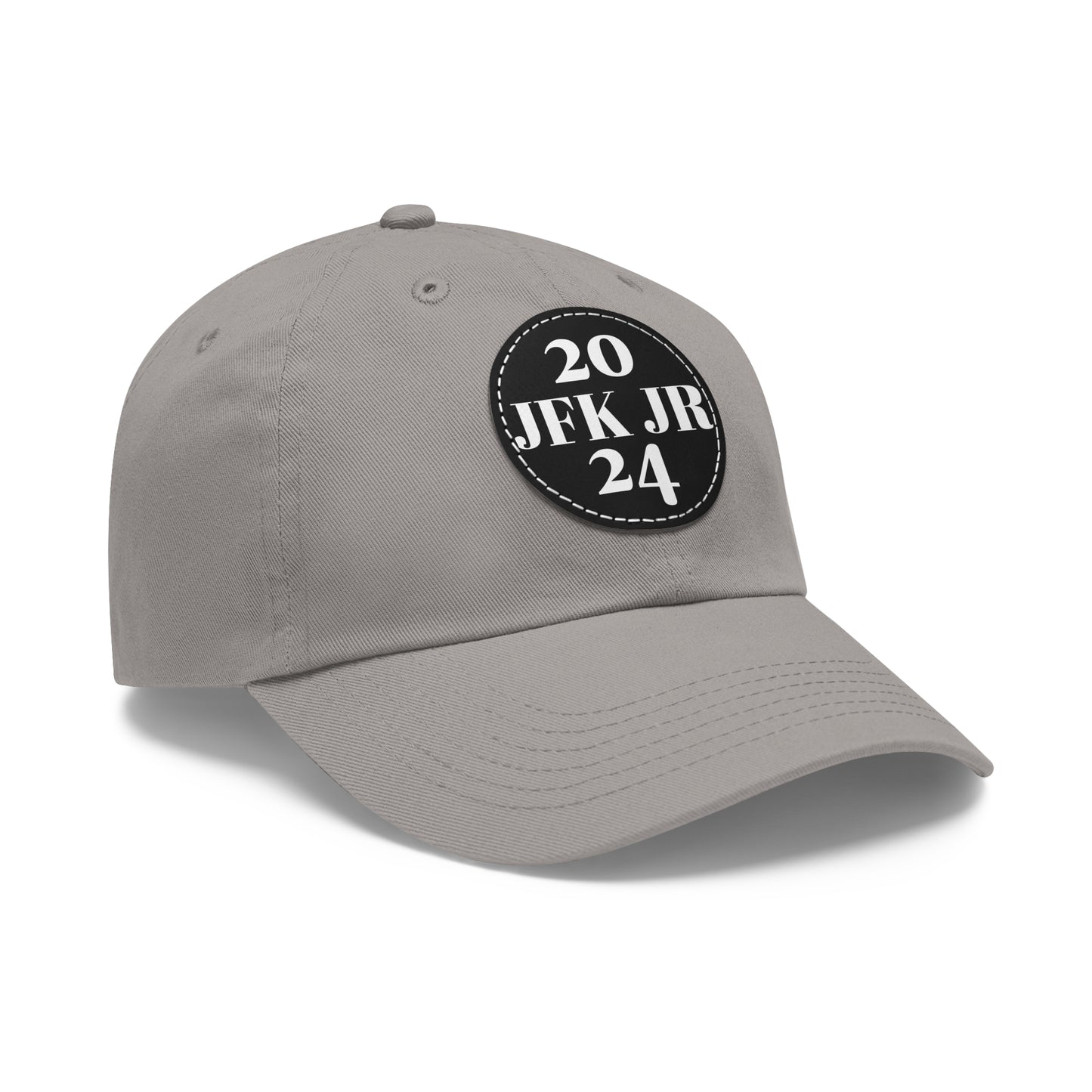 JFK JR 2024 Dad Hat with Leather Patch (Round)