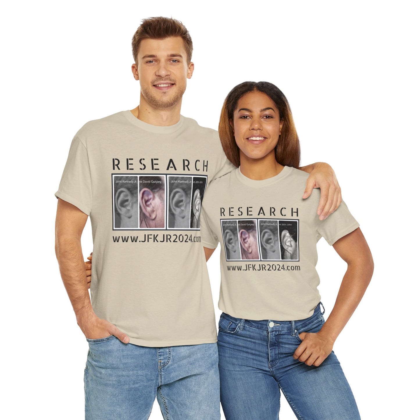 RESEARCH EARS (Black Text) - Gildan