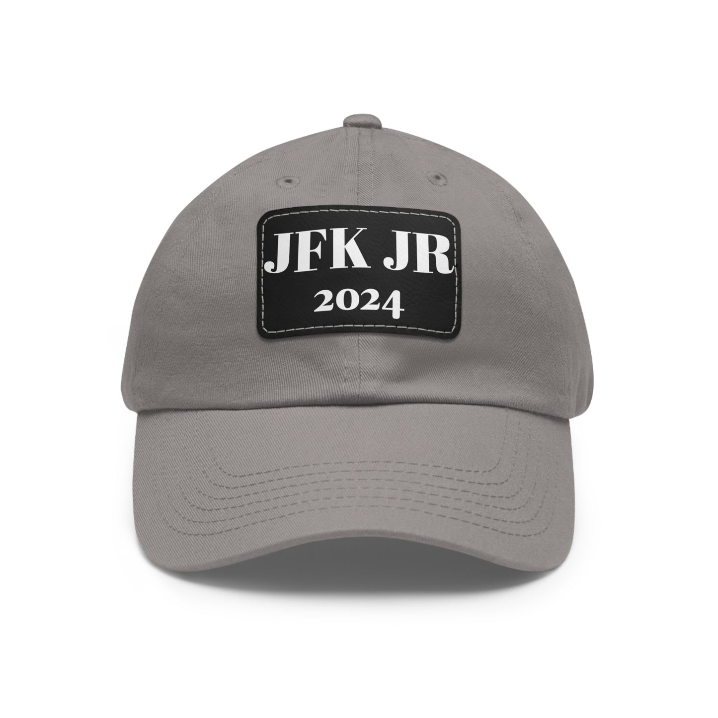 JFK JR 2024 Dad Hat with Leather Patch (Rectangle)