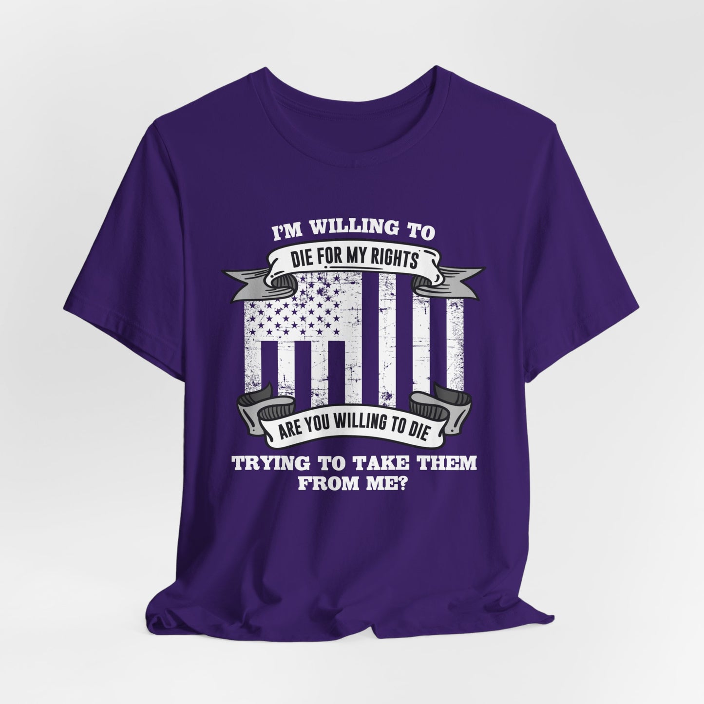 Die For My Rights Civil Peace Flag Tee - Bella