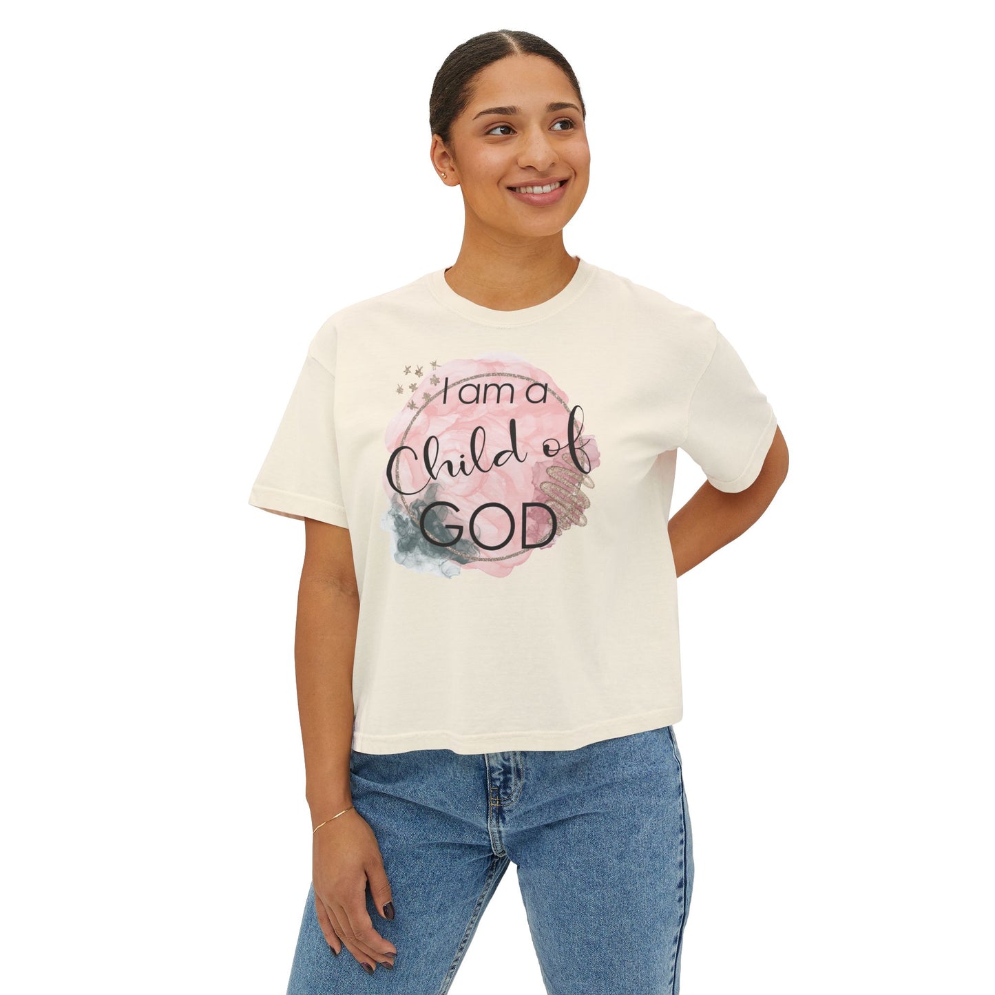 I Am A Child of God Women's Boxy Tee