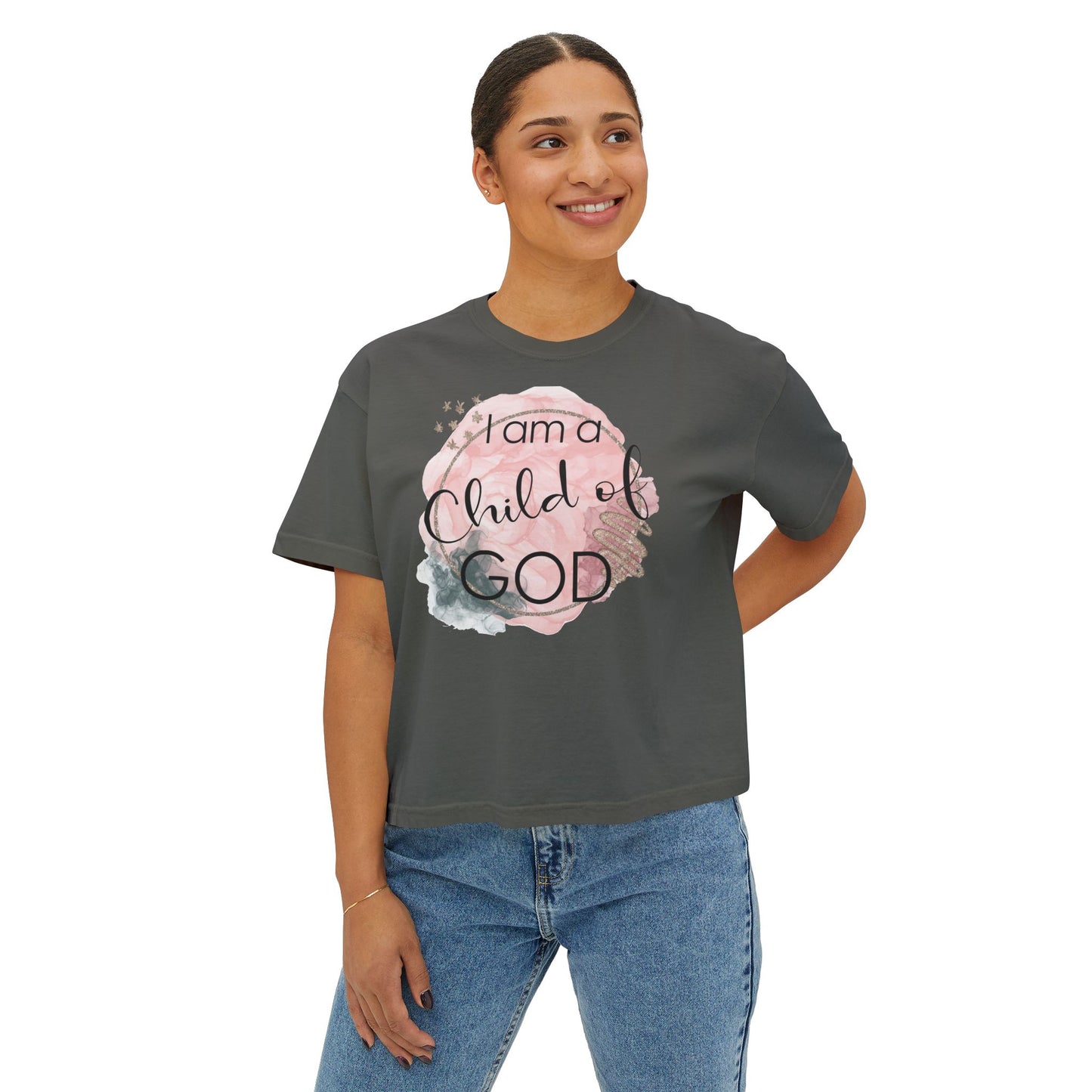 I Am A Child of God Women's Boxy Tee