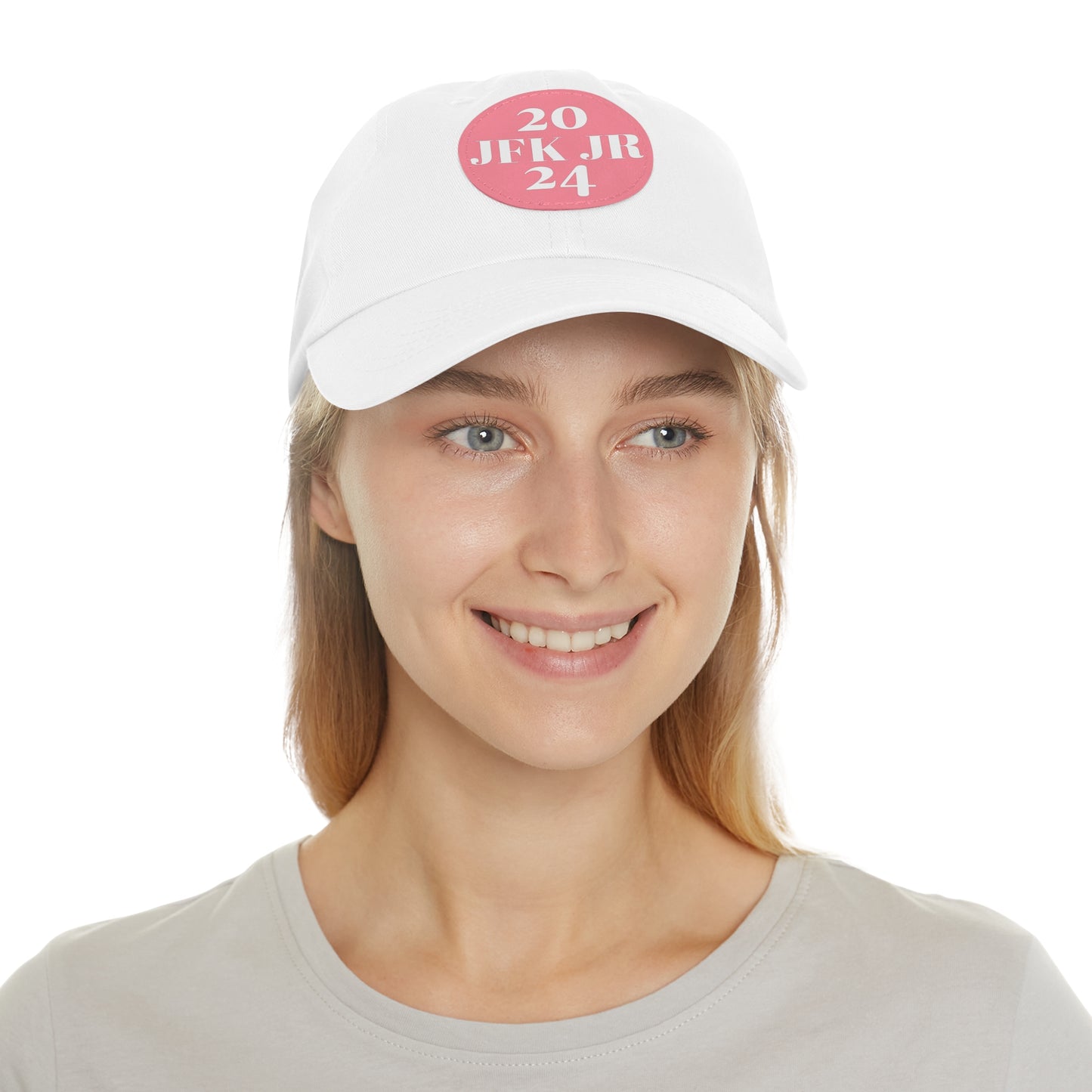 JFK JR 2024 Dad Hat with Leather Patch (Round)