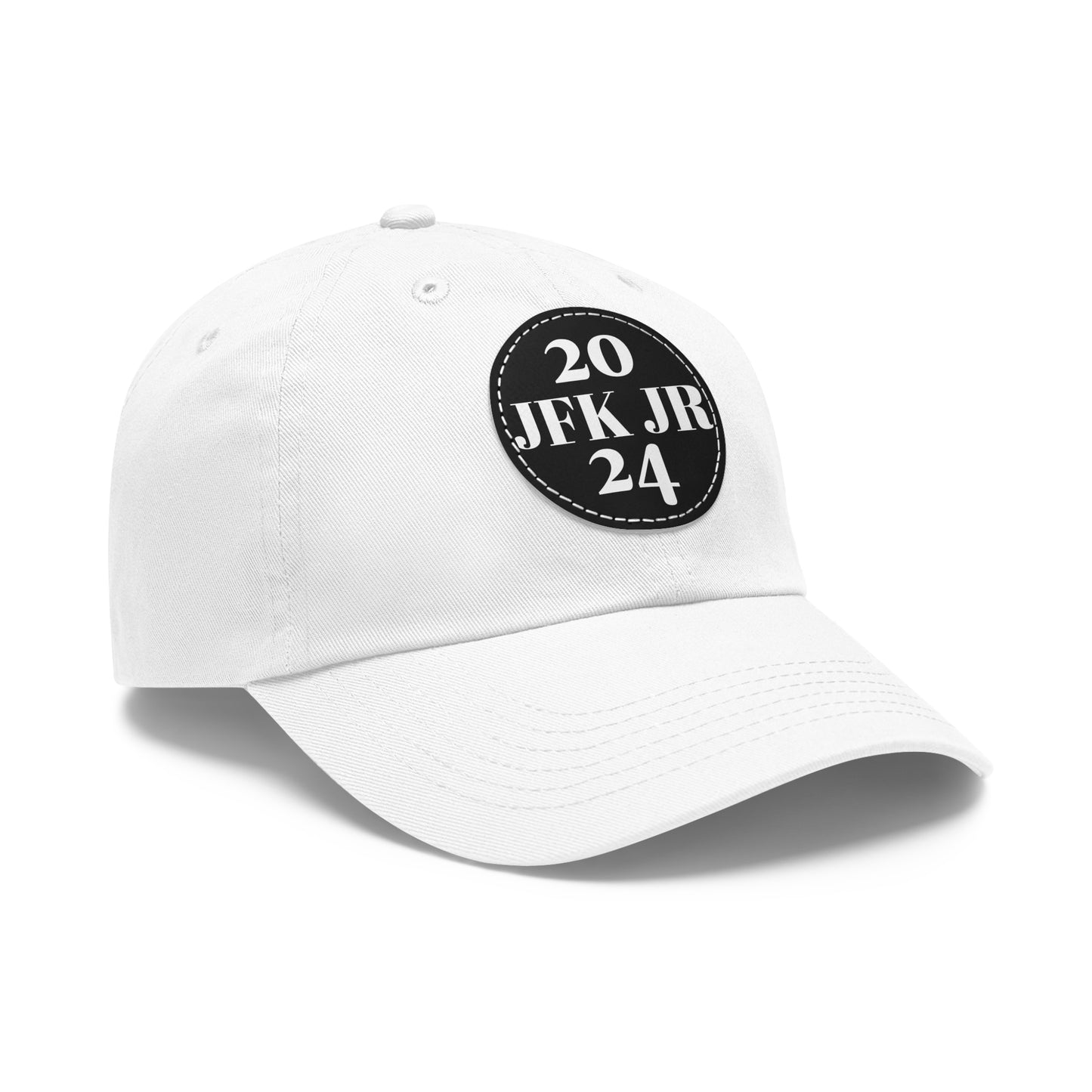 JFK JR 2024 Dad Hat with Leather Patch (Round)