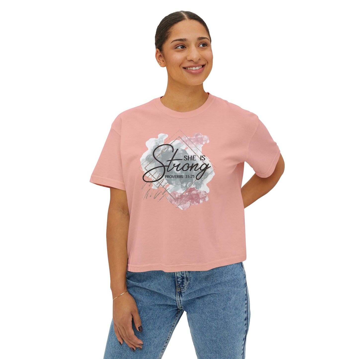 She Is Strong Women's Boxy Tee