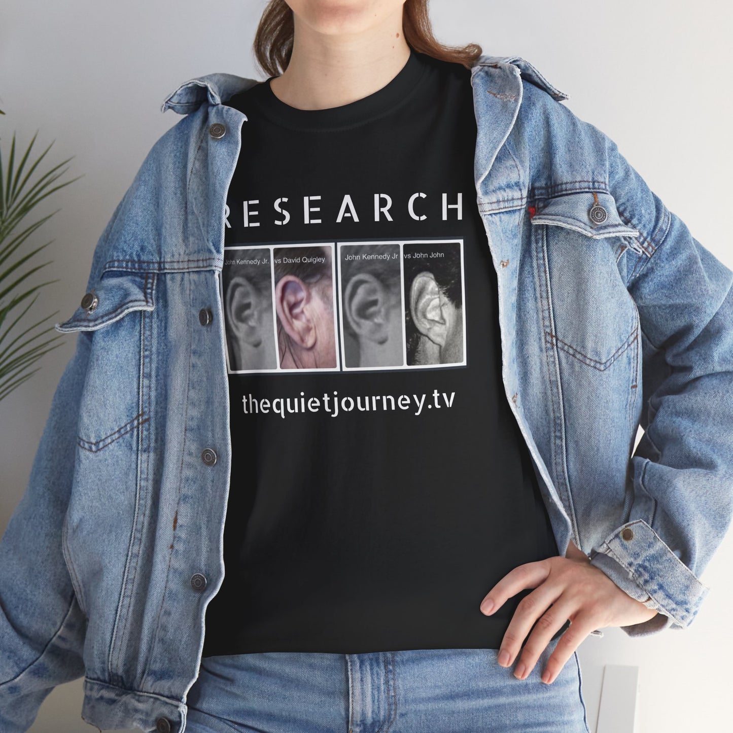 RESEARCH EARS (White Text) - Gildan