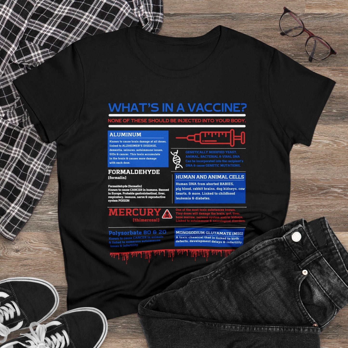 What's In A Vaccine? (Gildan Women's Tee)