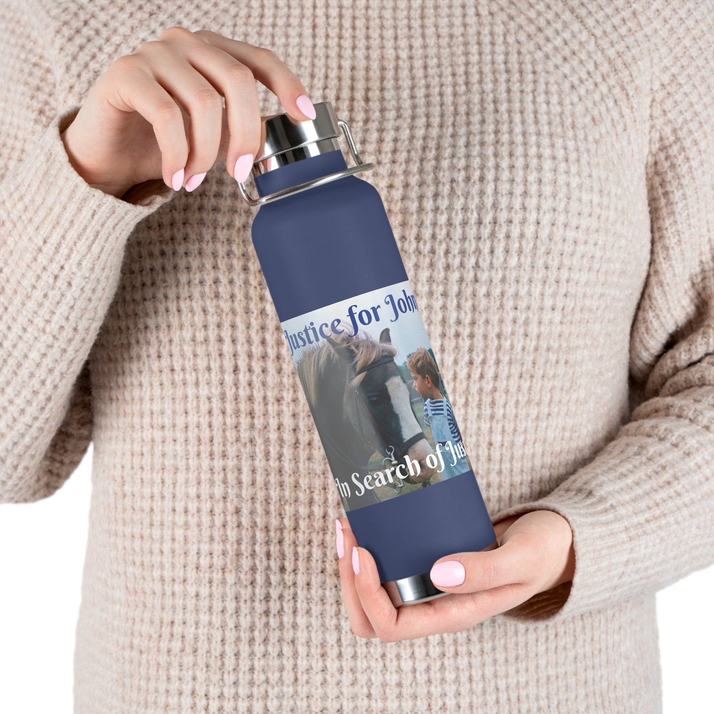 Justice For John Jr. Copper Vacuum Insulated Bottle, 22oz