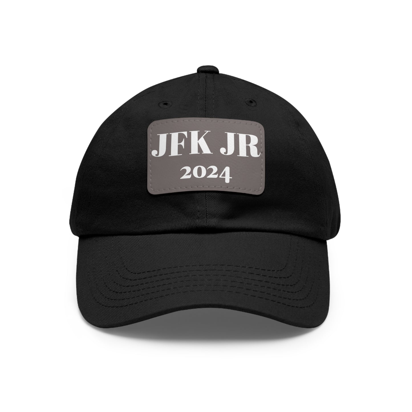JFK JR 2024 Dad Hat with Leather Patch (Rectangle)