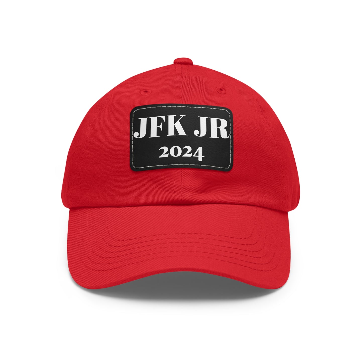 JFK JR 2024 Dad Hat with Leather Patch (Rectangle)