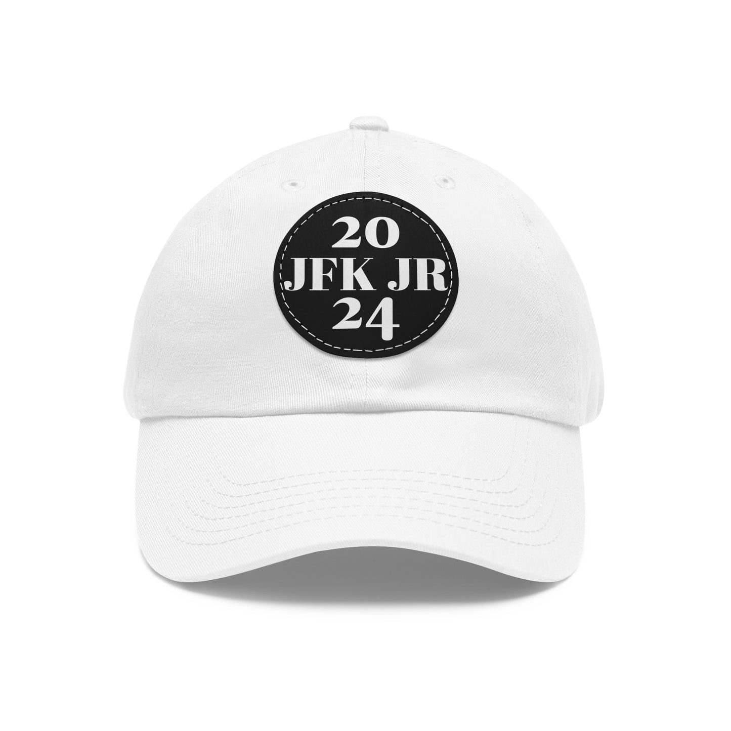 JFK JR 2024 Dad Hat with Leather Patch (Round)