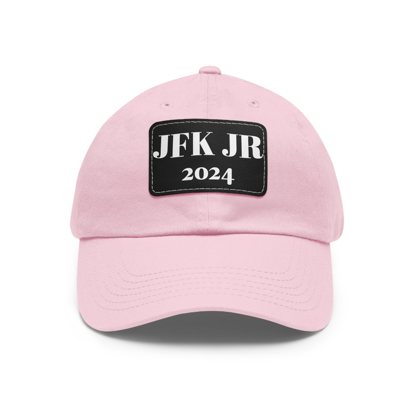 JFK JR 2024 Dad Hat with Leather Patch (Rectangle)