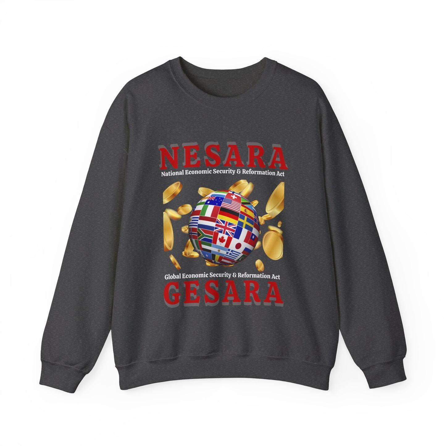 NESARA GESARA World Unisex Heavy Blend™ Crewneck Sweatshirt