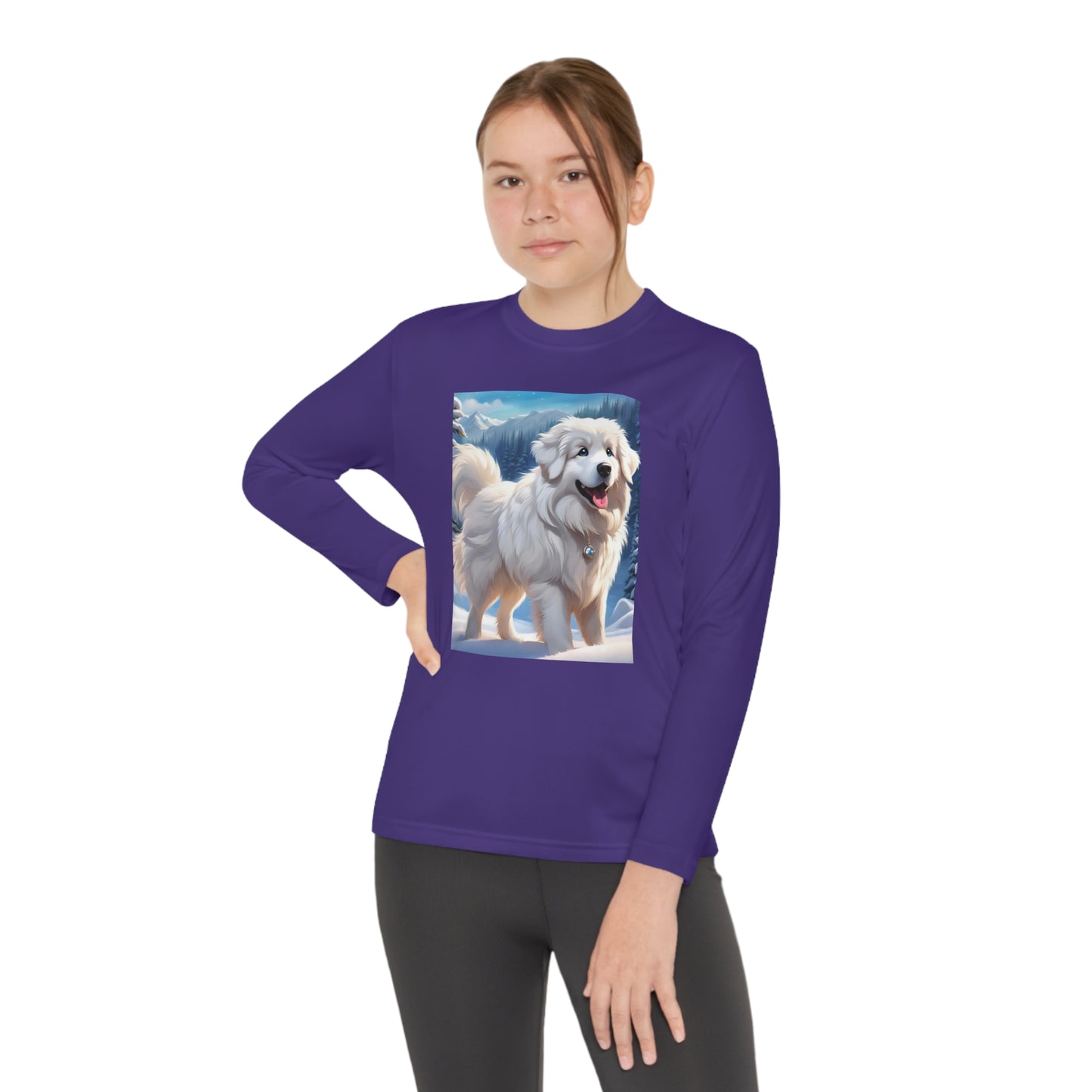 Great Pyrenees Youth Long Sleeve Competitor Tee
