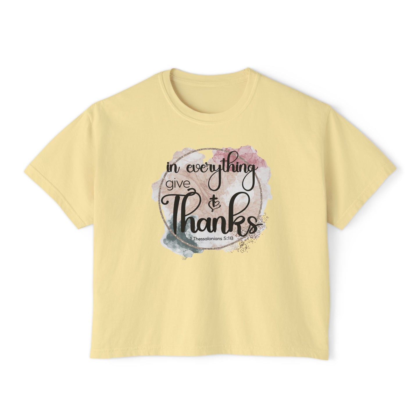 Give Thanks Women's Boxy Tee