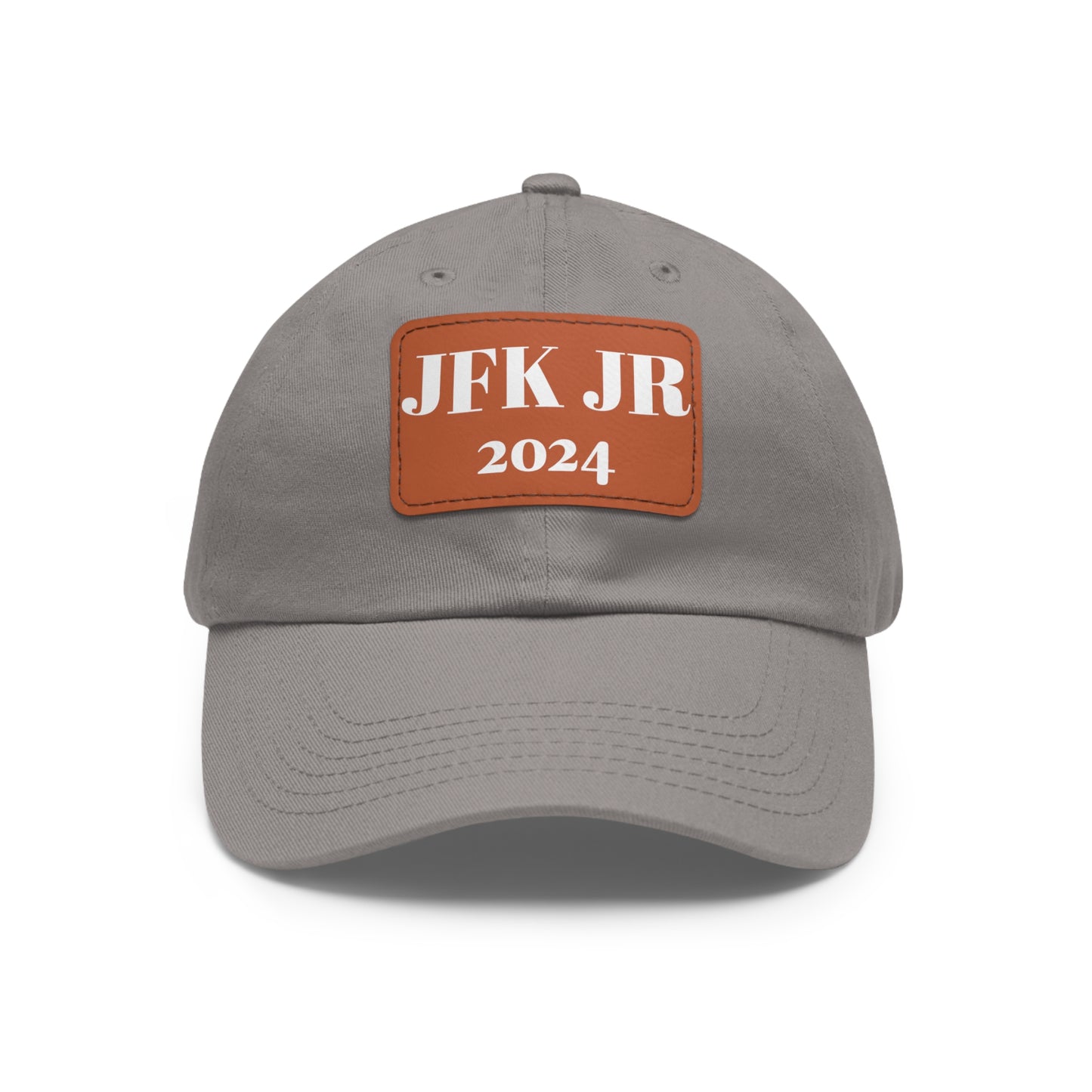 JFK JR 2024 Dad Hat with Leather Patch (Rectangle)