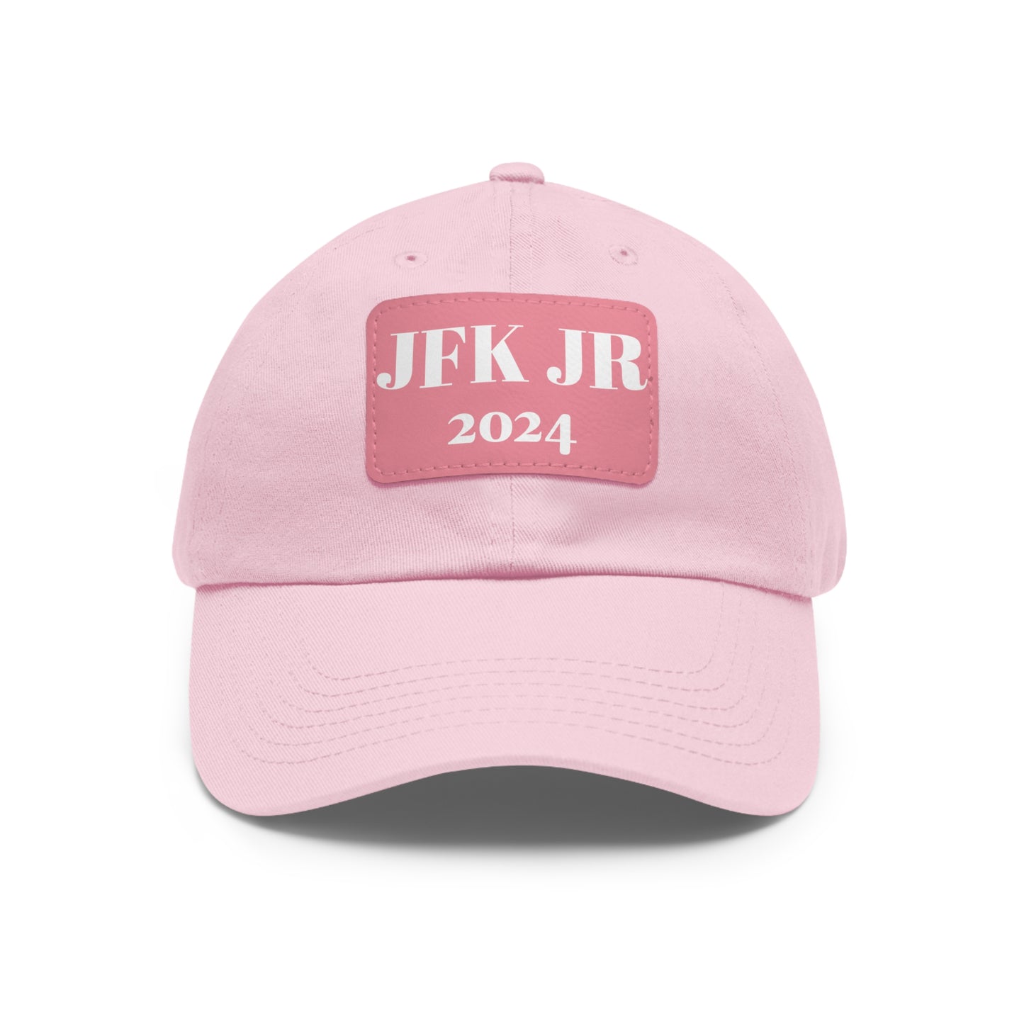 JFK JR 2024 Dad Hat with Leather Patch (Rectangle)