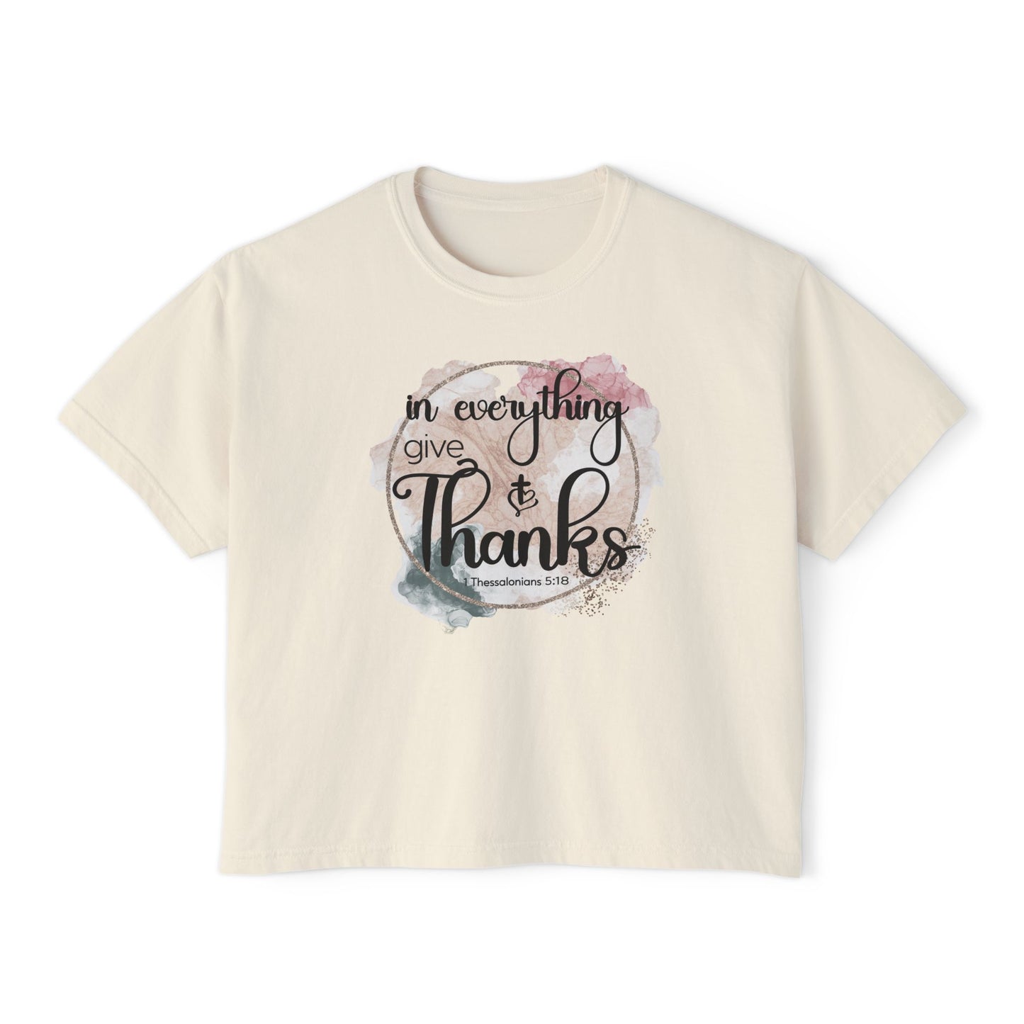 Give Thanks Women's Boxy Tee