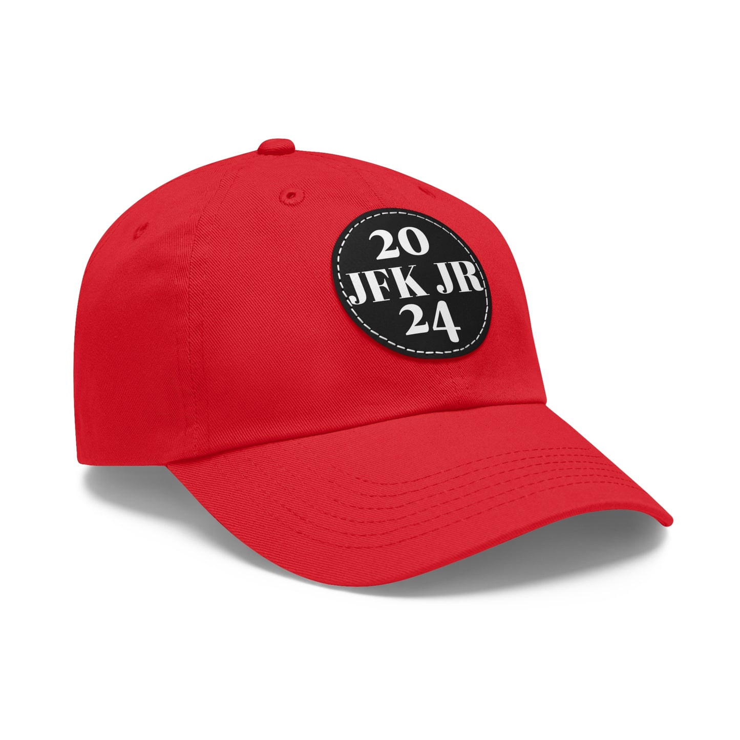JFK JR 2024 Dad Hat with Leather Patch (Round)