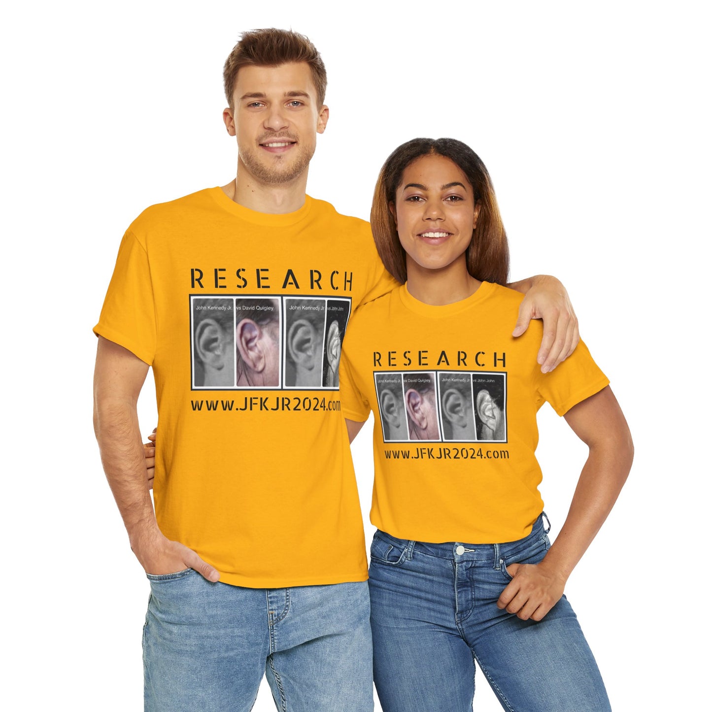 RESEARCH EARS (Black Text) - Gildan