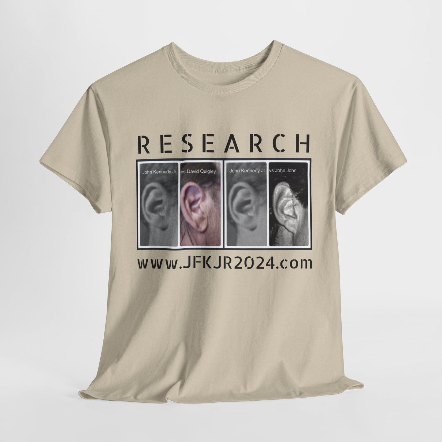 RESEARCH EARS (Black Text) - Gildan