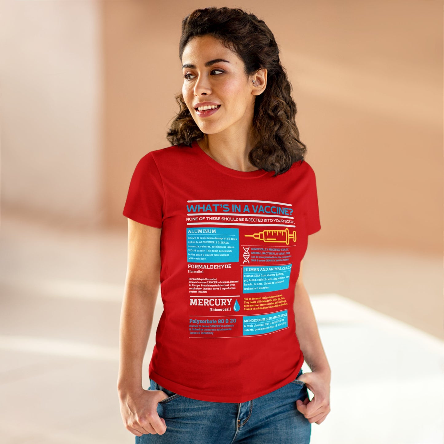 What's In A Vaccine? (Gildan Women's Tee)