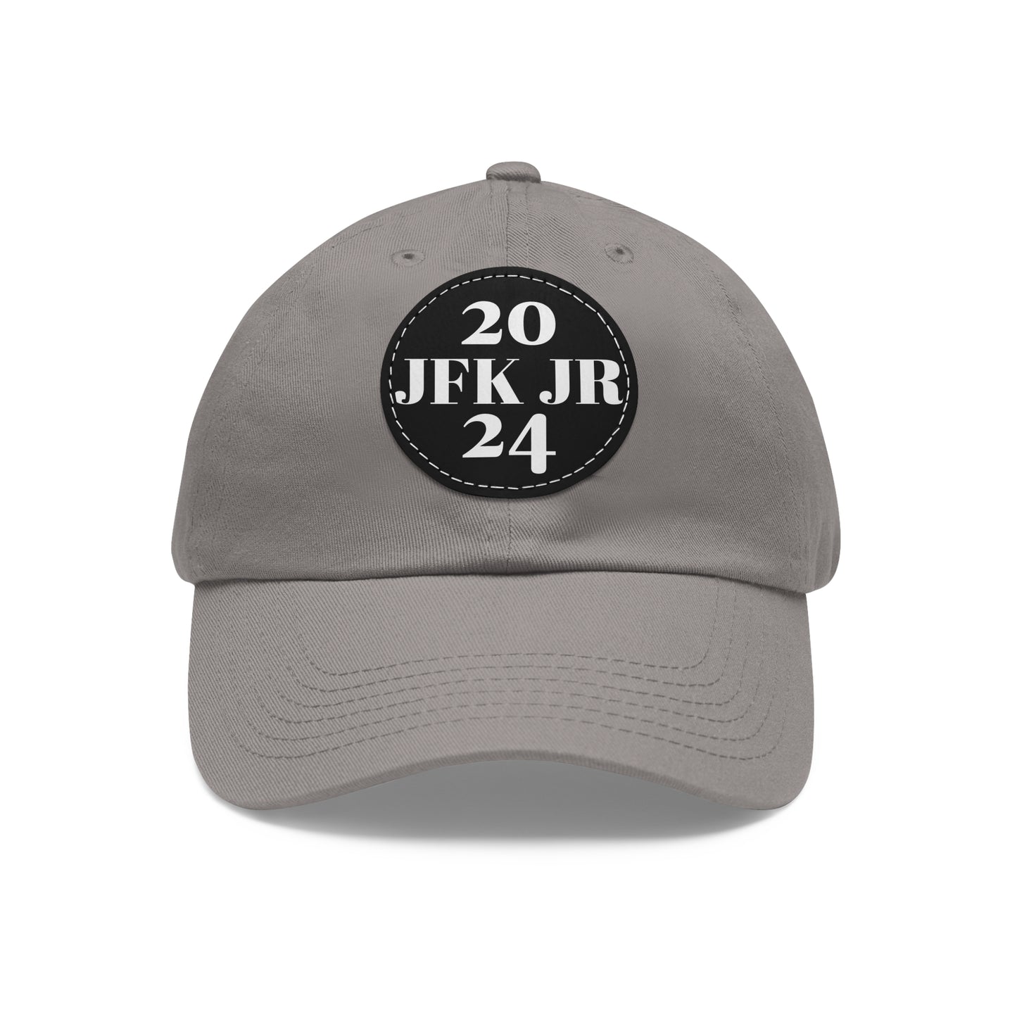 JFK JR 2024 Dad Hat with Leather Patch (Round)