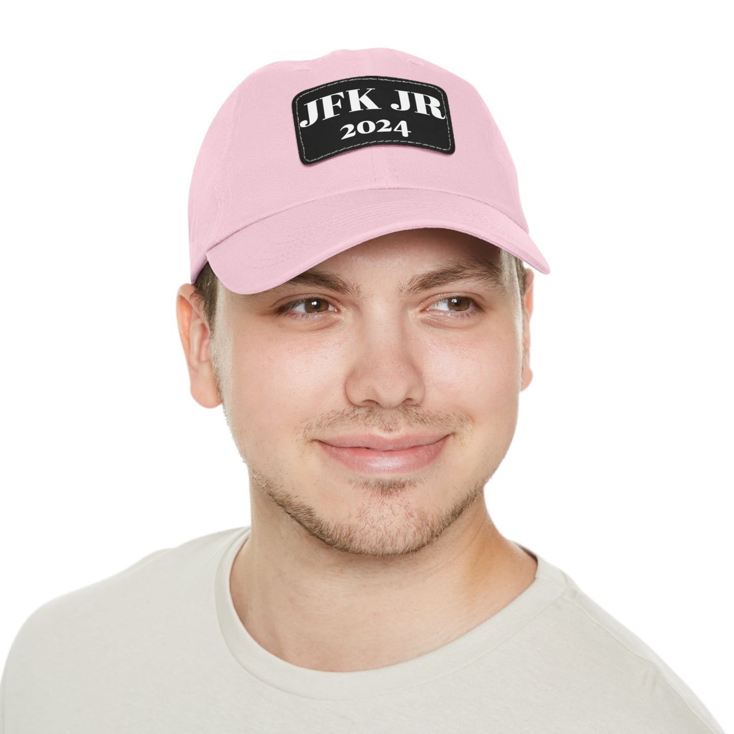 JFK JR 2024 Dad Hat with Leather Patch (Rectangle)