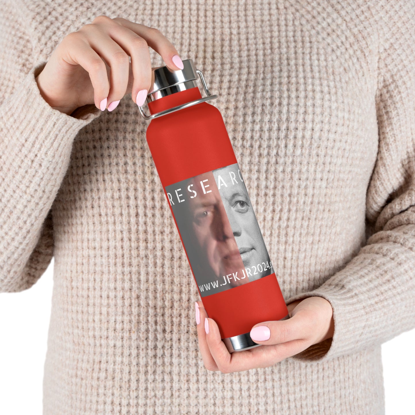 Research Faces Copper Vacuum Insulated Bottle, 22oz
