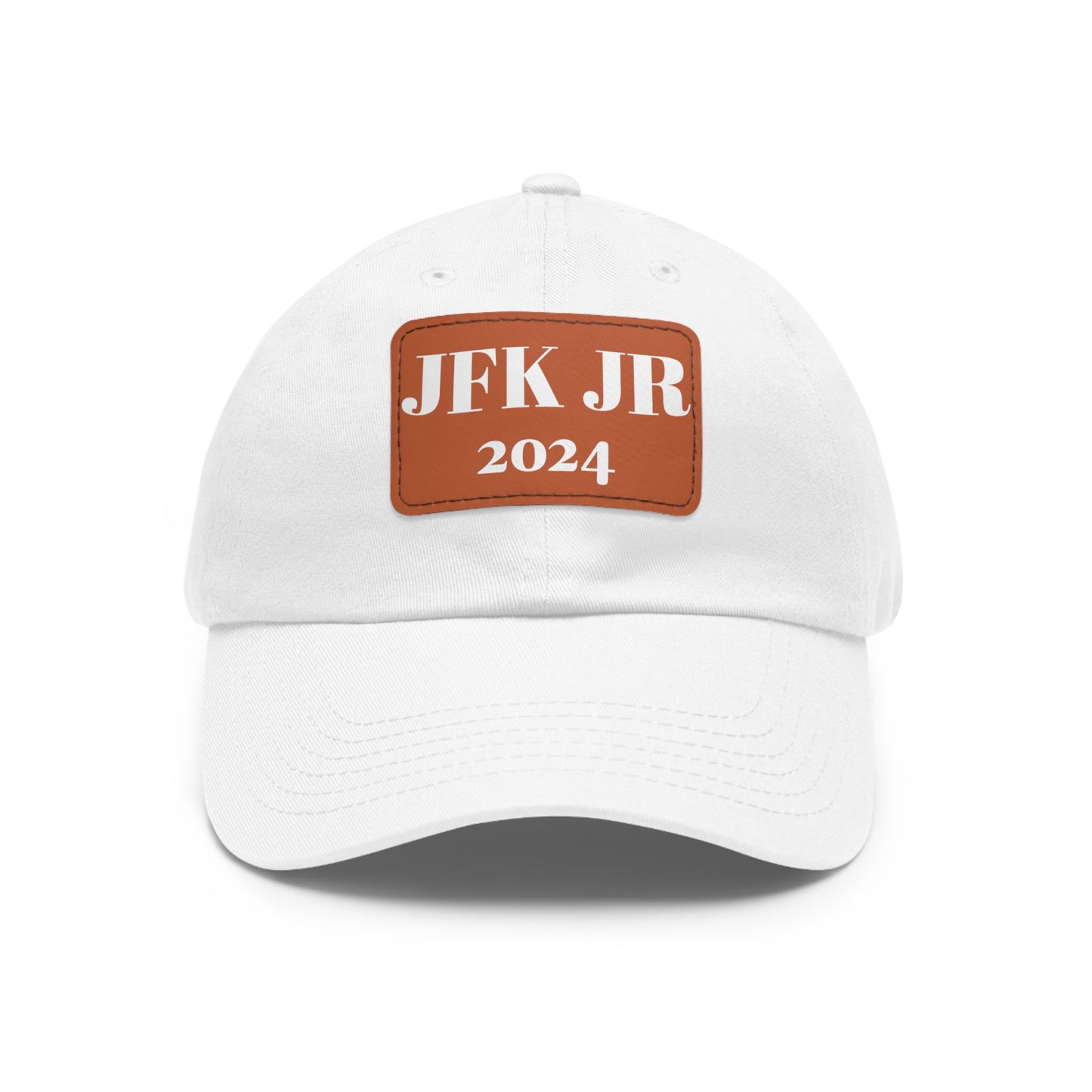 JFK JR 2024 Dad Hat with Leather Patch (Rectangle)