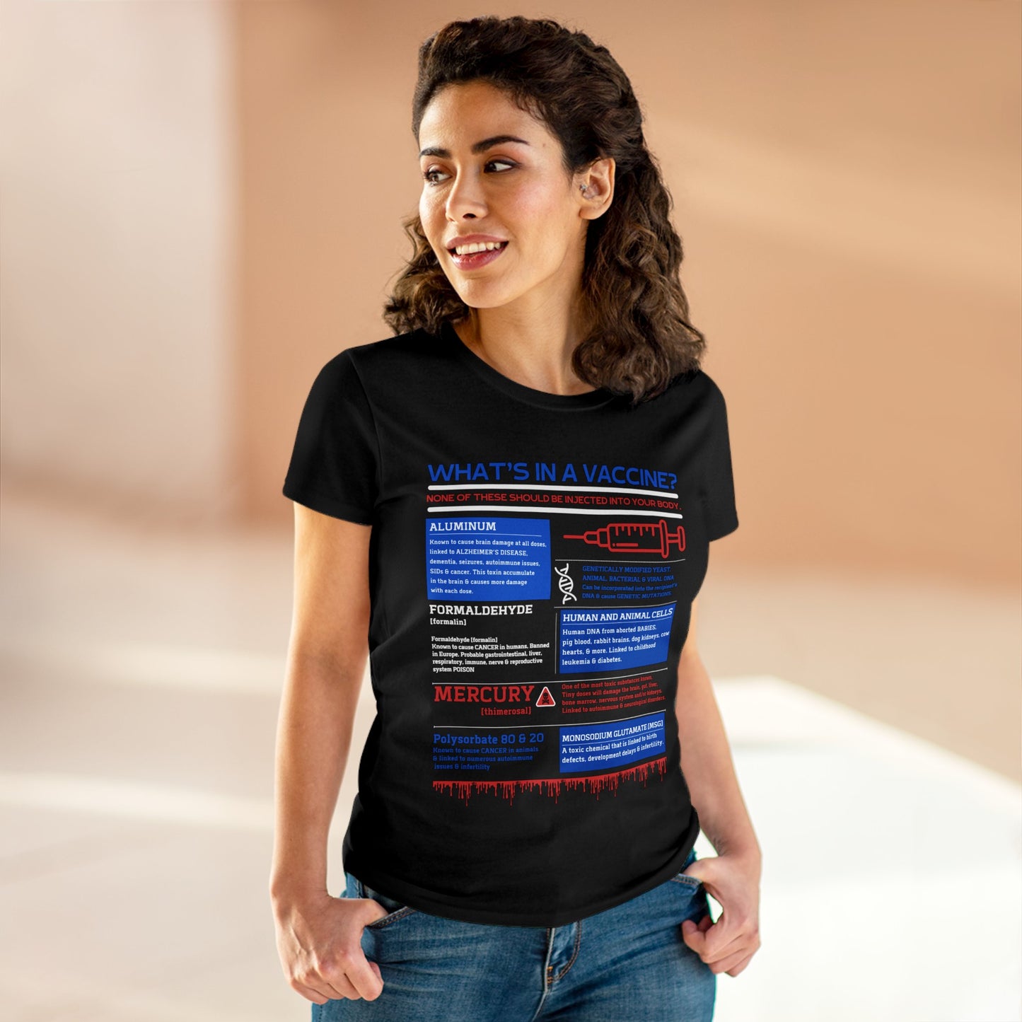 What's In A Vaccine? (Gildan Women's Tee)