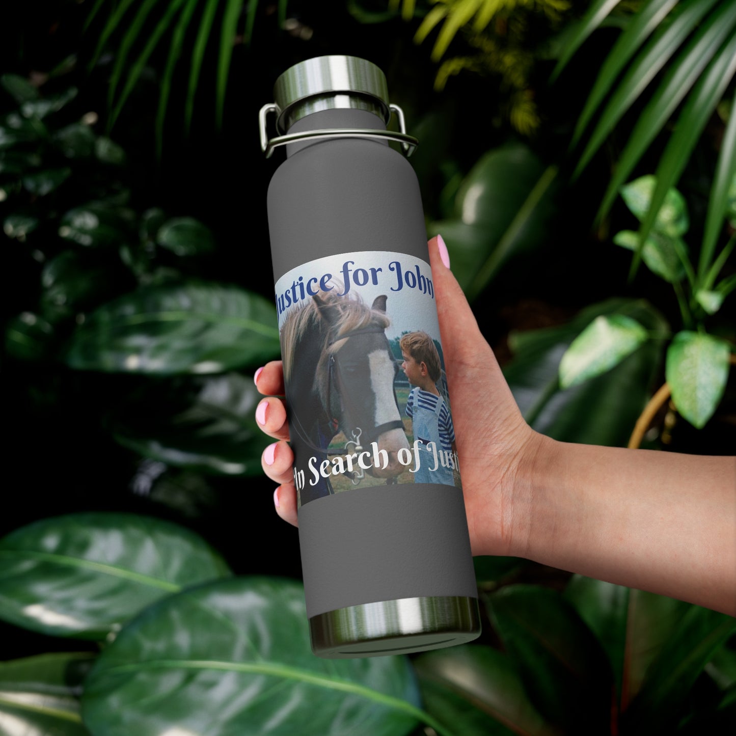 Justice For John Jr. Copper Vacuum Insulated Bottle, 22oz