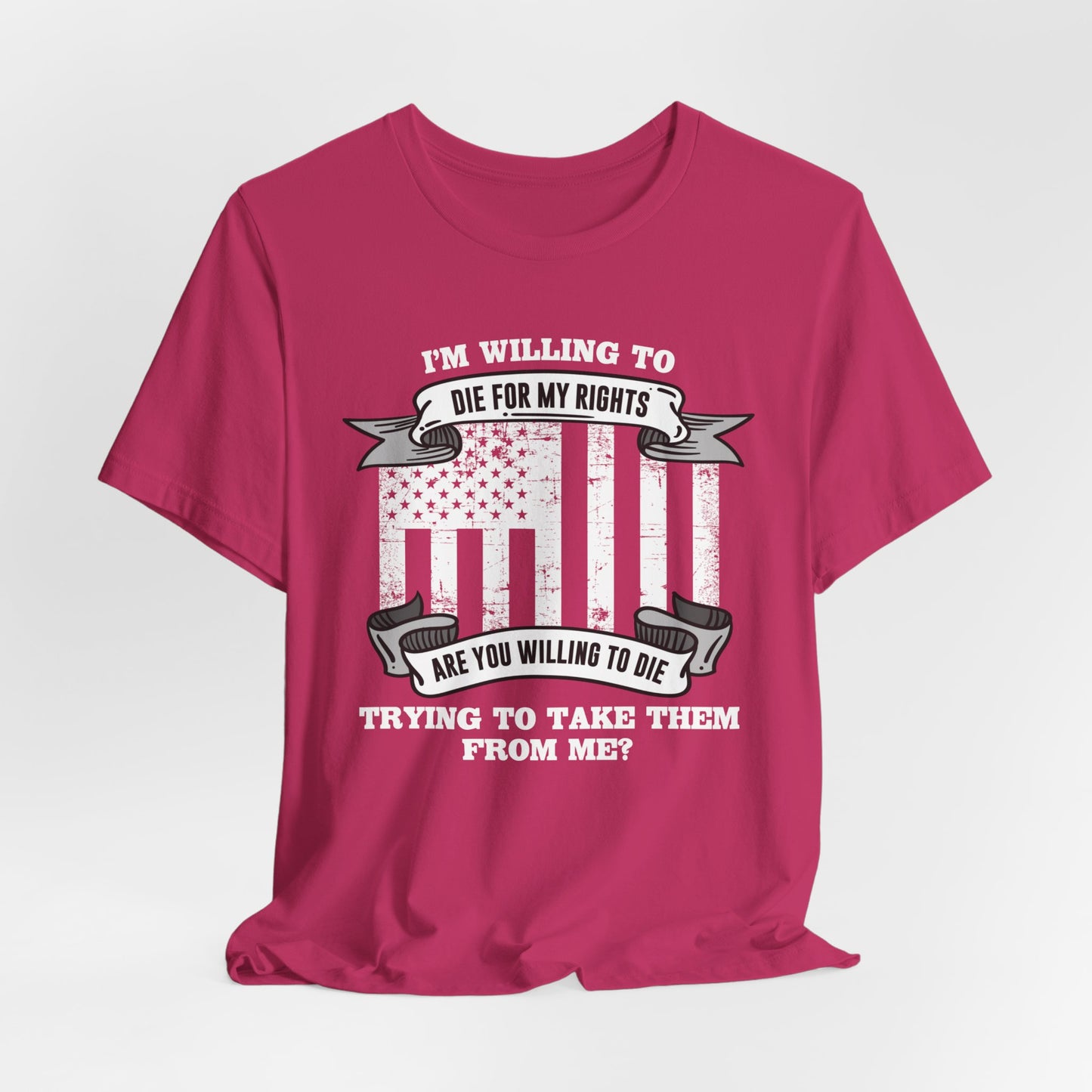 Die For My Rights Civil Peace Flag Tee - Bella