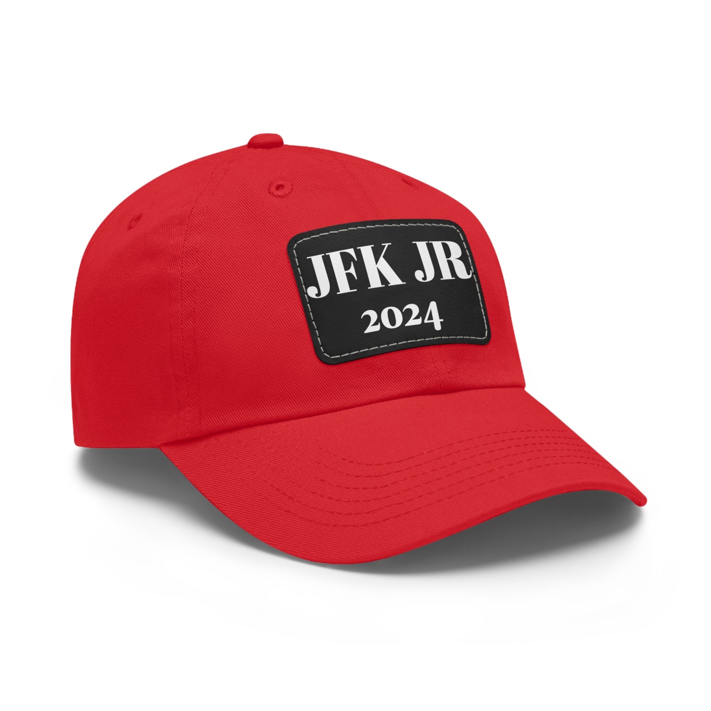 JFK JR 2024 Dad Hat with Leather Patch (Rectangle)