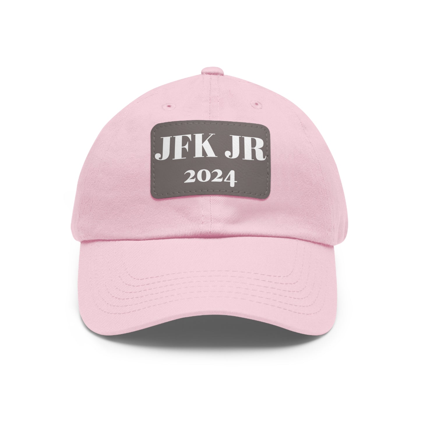 JFK JR 2024 Dad Hat with Leather Patch (Rectangle)