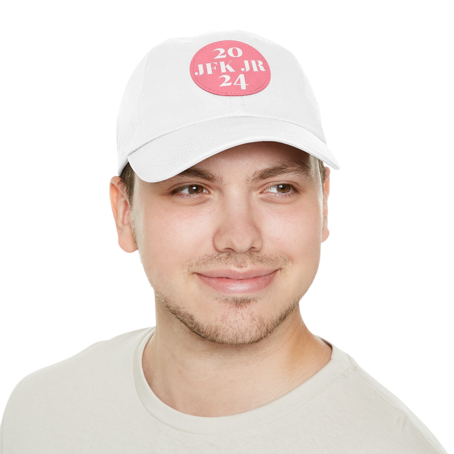 JFK JR 2024 Dad Hat with Leather Patch (Round)