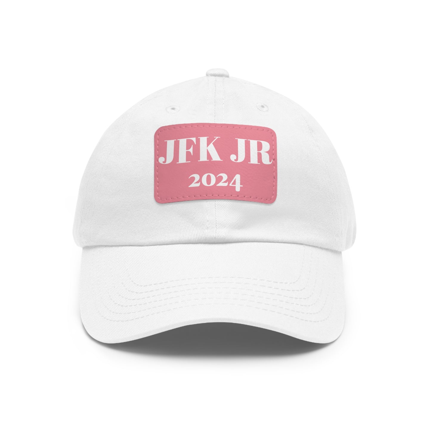 JFK JR 2024 Dad Hat with Leather Patch (Rectangle)