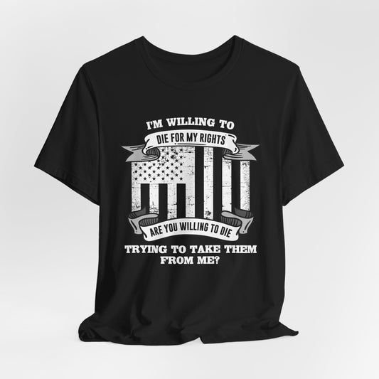 Die For My Rights Civil Peace Flag Tee - Bella