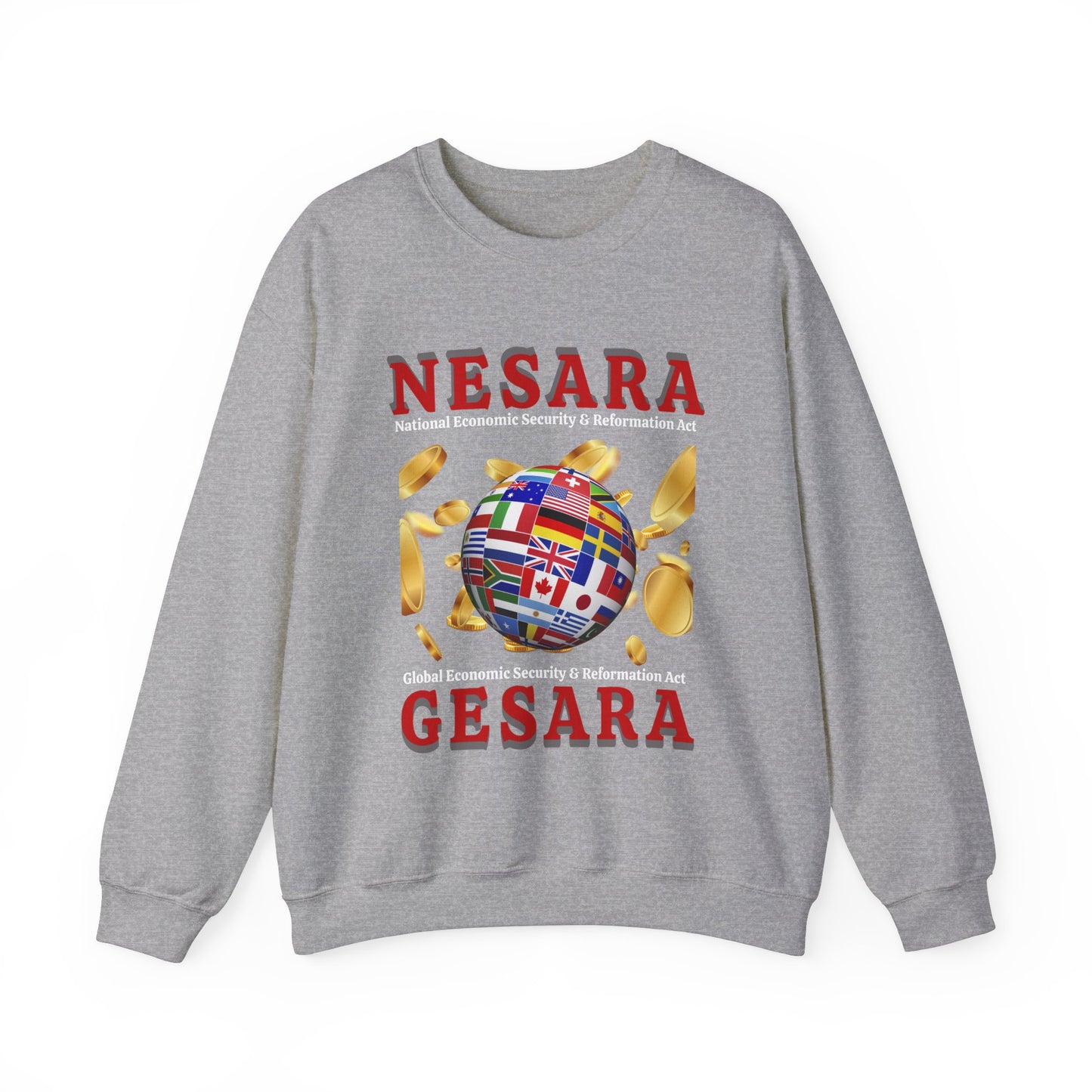 NESARA GESARA World Unisex Heavy Blend™ Crewneck Sweatshirt