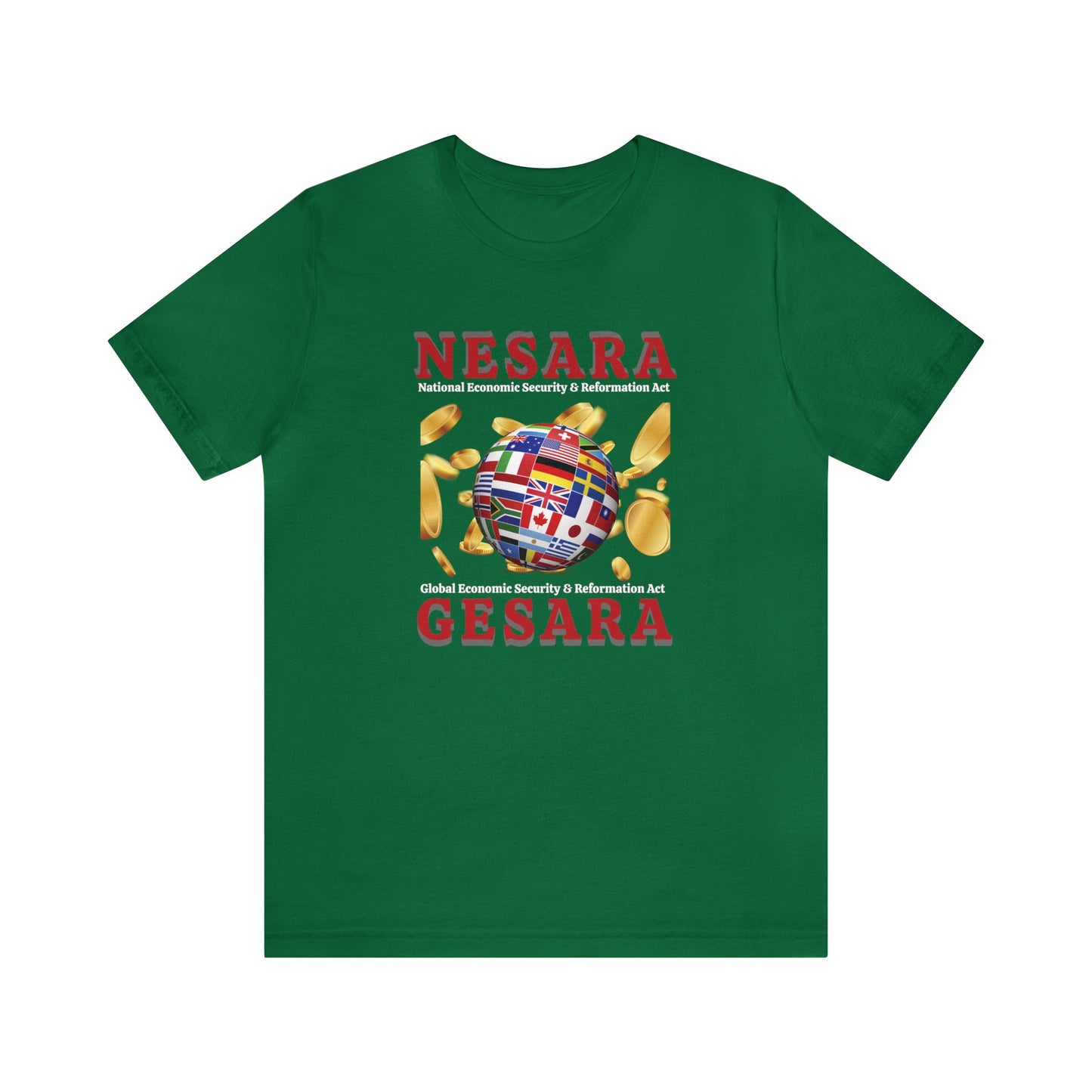NESARA GESARA World Unisex Jersey Short Sleeve Tee - Bella
