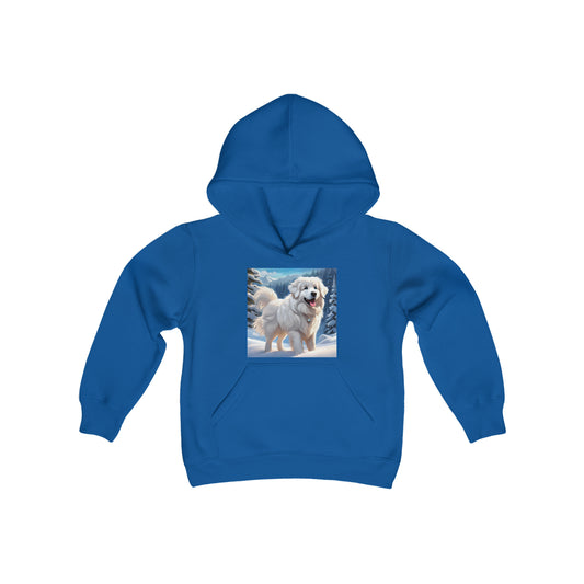 Great Pyrenees Youth Heavy Blend Hooded Sweatshirt