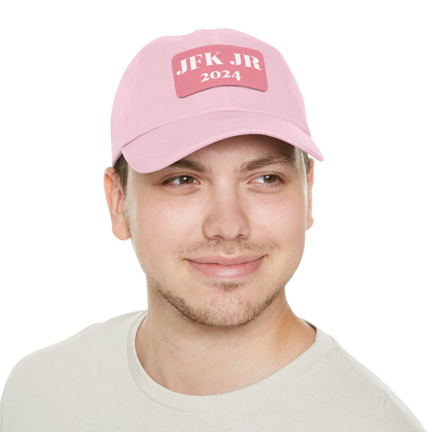 JFK JR 2024 Dad Hat with Leather Patch (Rectangle)