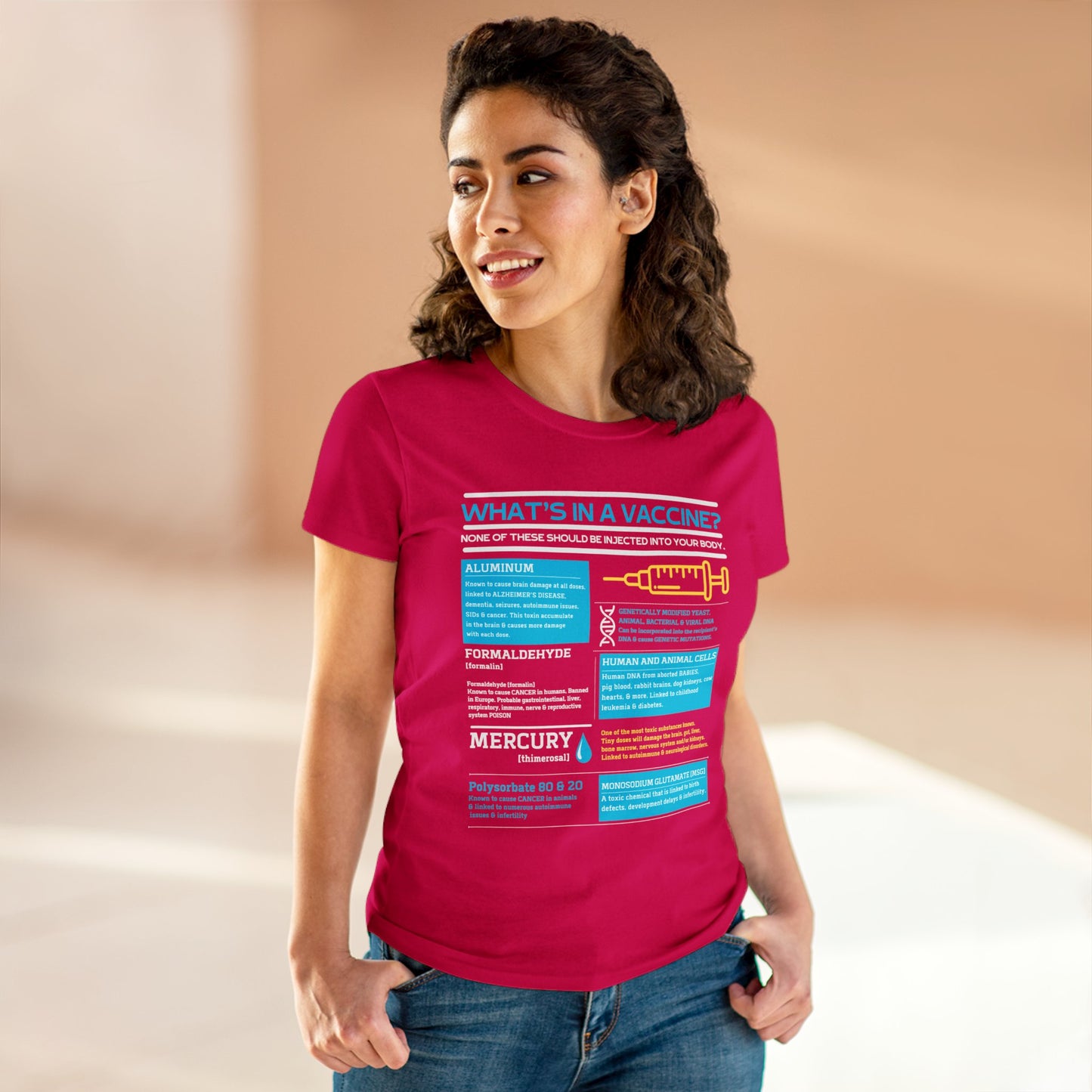 What's In A Vaccine? (Gildan Women's Tee)