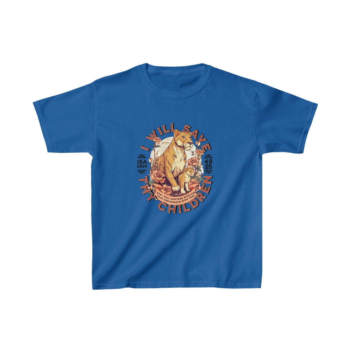 Save Thy Children Isaiah 49:25 Kids Heavy Cotton™ Tee