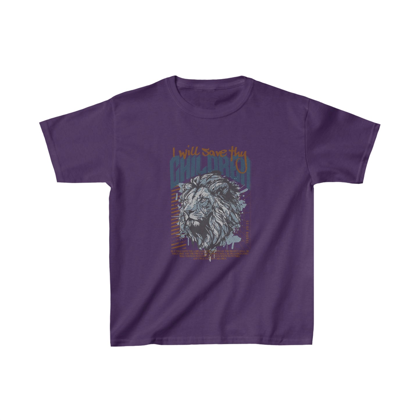 I Will Save Thy Children Isaiah 49:25 Kids Heavy Cotton™ Tee