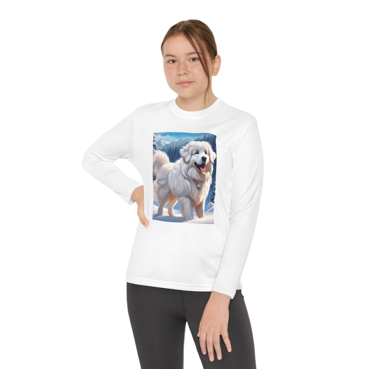 Great Pyrenees Youth Long Sleeve Competitor Tee