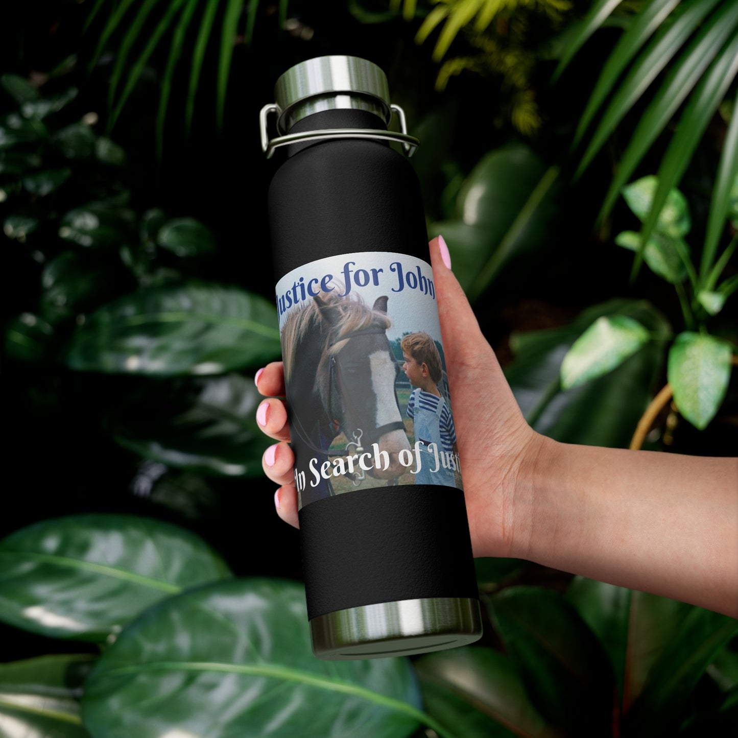 Justice For John Jr. Copper Vacuum Insulated Bottle, 22oz