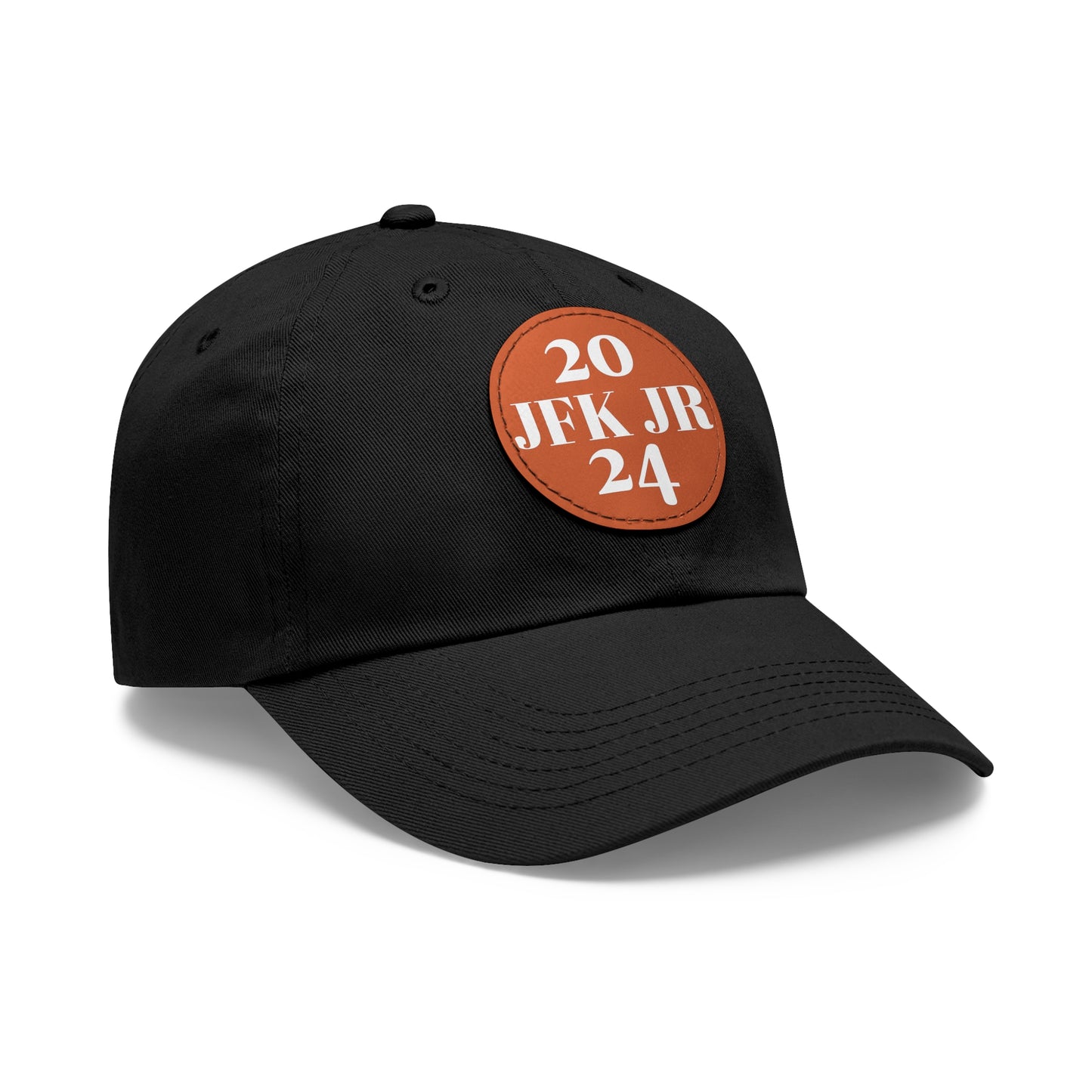 JFK JR 2024 Dad Hat with Leather Patch (Round)