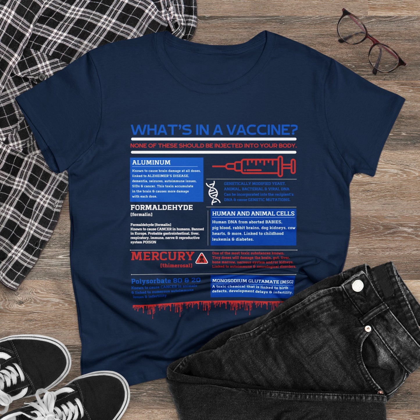 What's In A Vaccine? (Gildan Women's Tee)