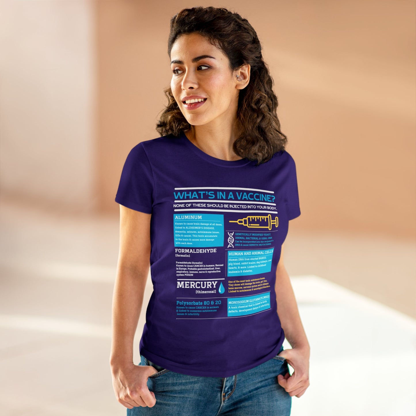What's In A Vaccine? (Gildan Women's Tee)